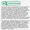 Small Hall Sensor Motor Model - Brushless Ferris Wheel Demonstrator, Bedini Style - Low Power Consumption High Speed Tech Desk Decor