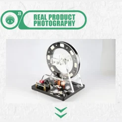 Small Hall Sensor Motor Model - Brushless Ferris Wheel Demonstrator, Bedini Style - Low Power Consumption High Speed Tech Desk Decor