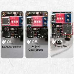 Small Hall Sensor Motor Model - Brushless Ferris Wheel Demonstrator, Bedini Style - Low Power Consumption High Speed Tech Desk Decor