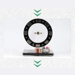 Small Hall Sensor Motor Model - Brushless Ferris Wheel Demonstrator, Bedini Style - Low Power Consumption High Speed Tech Desk Decor