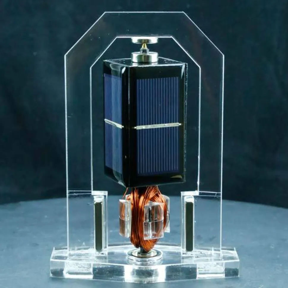 Solar Magnetic Levitation Model Levitating Mendocino Motor Educational Model Vertical Stand - Enginediy