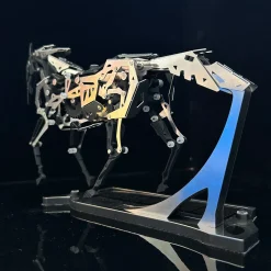 Solar Powered Mechanical Running Horse 3D Metal Puzzle Kit, DIY Steampunk Model Decor