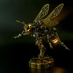 Sound Control 3D Puzzle Model Kit Mechanical Wasp Metal Assembly DIY Model Jigsaw Crafts