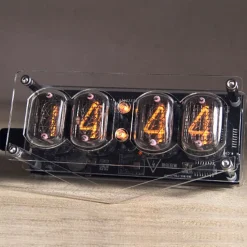 Soviet Cyberpunk IN12 Nixie Tube Clock - Retro Vintage Desktop Decor