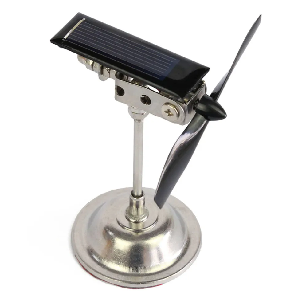 Stark 2 Blades Vehicle-mounted Solar Windmill Motor Solar Toy Scientific Physics Toy