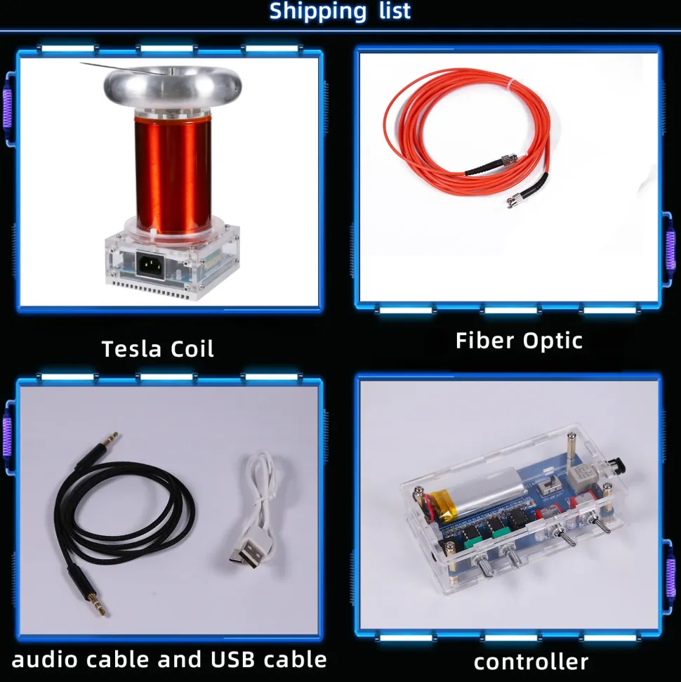 STARK SSTC Music Tesla Coil Integrated Arc Extinguishine Tesla Teaching Model High-tech Toy