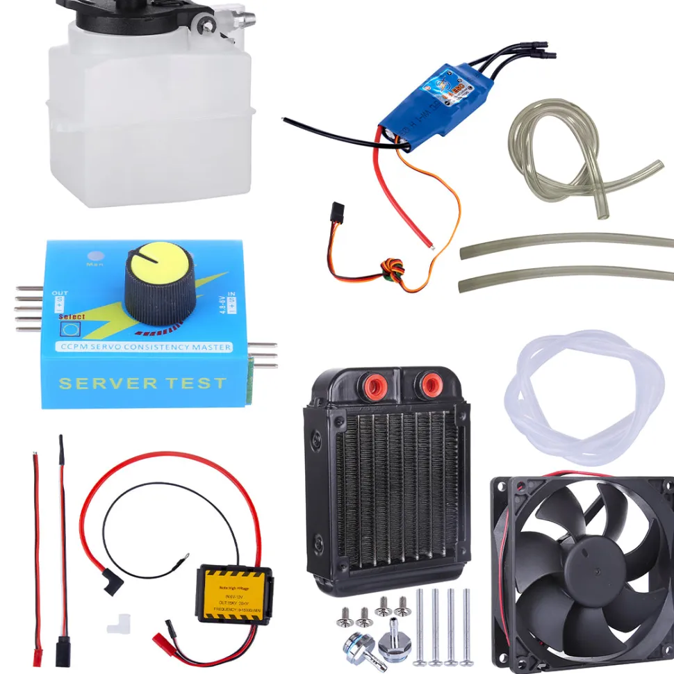 Starter Kit for ENJOMOR V8 GS-V8 Engine and DOHC 36cc DOHC Inline 4 Cylinder 4 Stroke Gasoline Engine