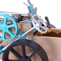 Steam Car Engine Assembly Kit Full Metal Car Engine DIY Build Kit for Gift Collection