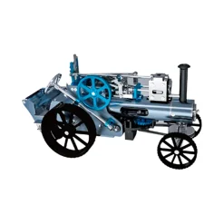 Steam Car Engine Assembly Kit Full Metal Car Engine DIY Build Kit for Gift Collection