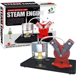 Steam Engine Model DIY Kit Children Steam Engine Experiment Model - Science Museum at Home