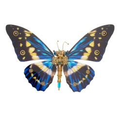 Steampunk 3D Butterfly Model Metal Puzzle DIY Assembly Kit for Kids, Teens and Adults (150PCS+) - Morpho Helena