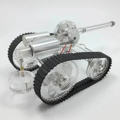 Stirling Engine Battle Tank External Combustion Engine Motor Model - Gift for Collection