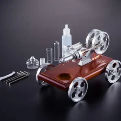 Stirling Engine Car Model DIY Stirling Engine Vehicle Kit Toy Engine