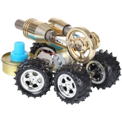 Stirling Engine Car Model Stirling Engine Vehicle Educational Toy STEM Engine Model Creative Gift