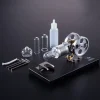 Stirling Engine DIY Manson Engine Model Set with Metal Baseplate Toy for Children