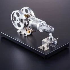 Stirling Engine DIY Manson Engine Model Set with Metal Baseplate Toy for Children