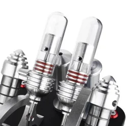 Stirling Engine Kit V4 4 Cylinder Stirling Engine External Combustion Engine Model - Enginediy