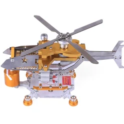 Stirling Engine Model Kit Vacuum Engine with Helicopter Design Single Stirling Engine Armored Edition