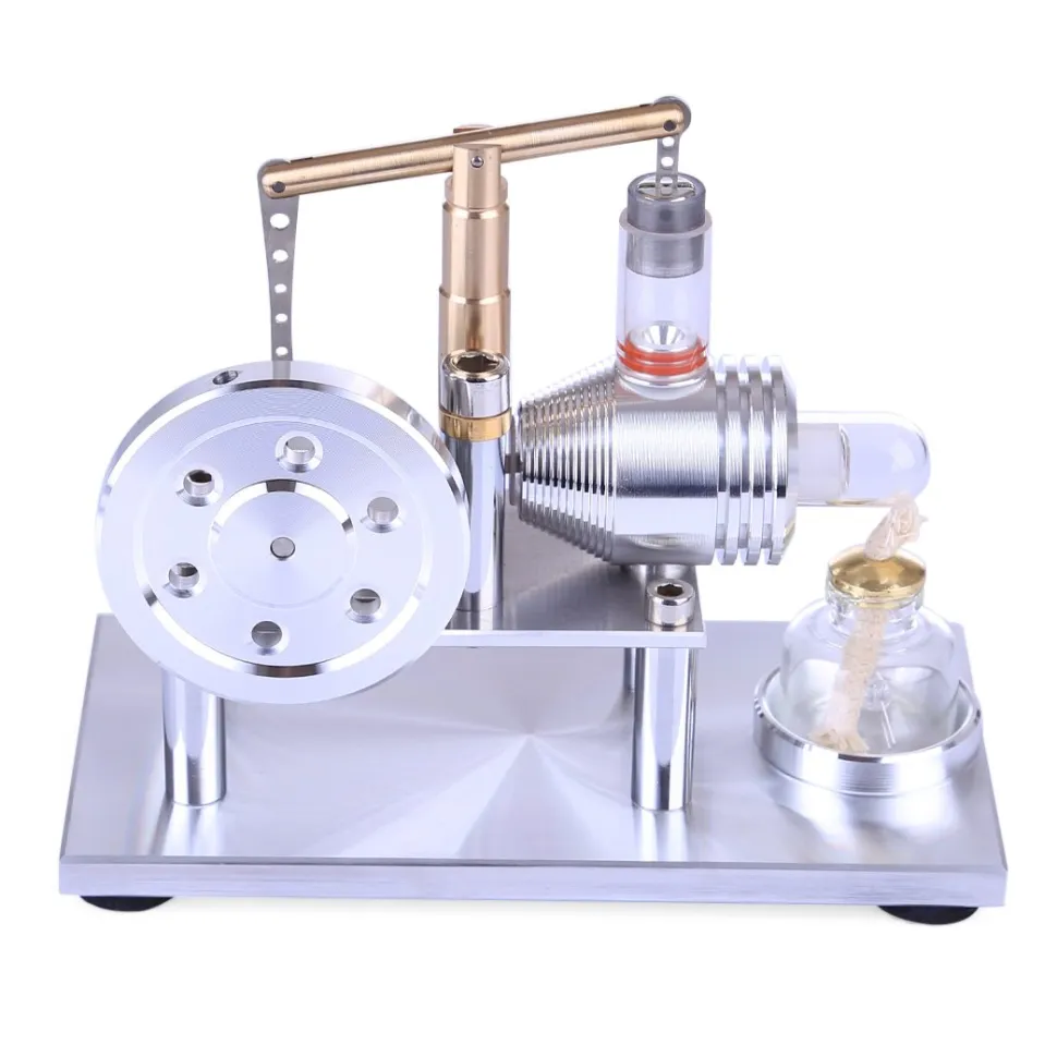 Stirling Engine Model Stainless Steel Balance Stirling Engine Science Experiment Toy - Enginediy