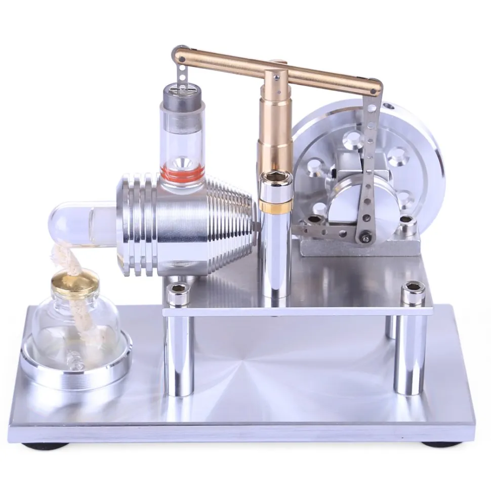 Stirling Engine Model Stainless Steel Balance Stirling Engine Science Experiment Toy - Enginediy
