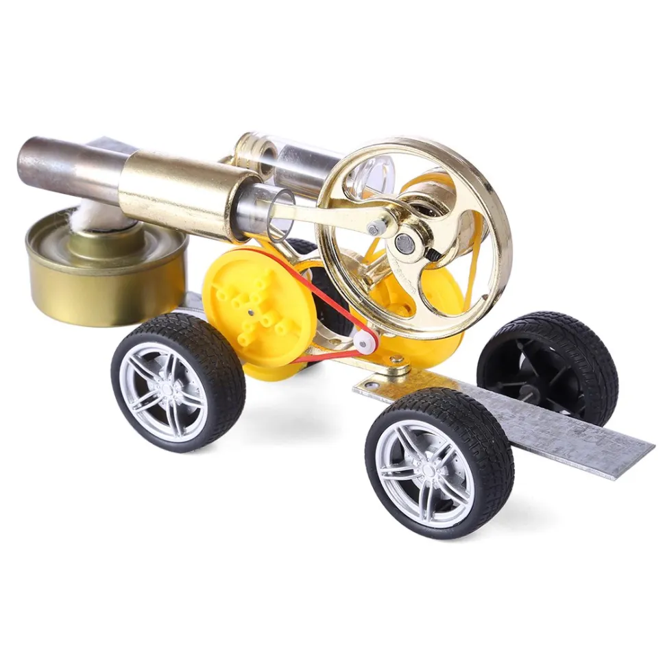 Stirling Engine Motor Driving Car Model Educational Toy