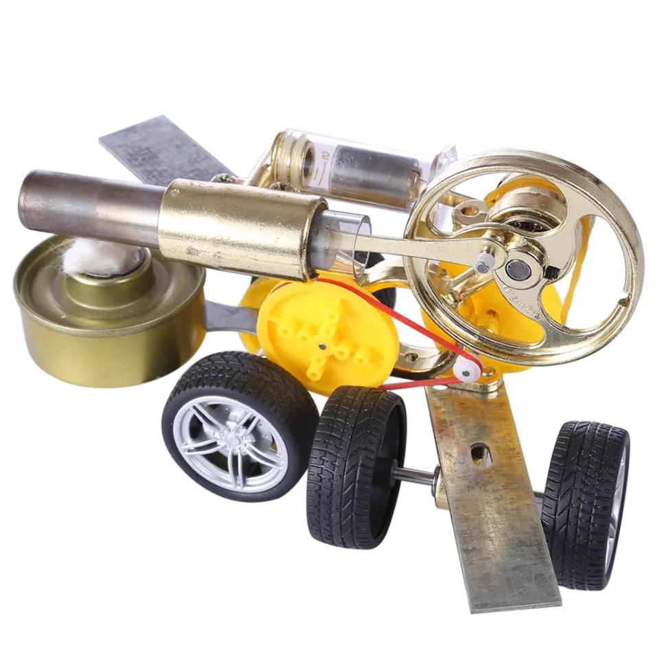 Stirling Engine Motor Driving Car Model Educational Toy