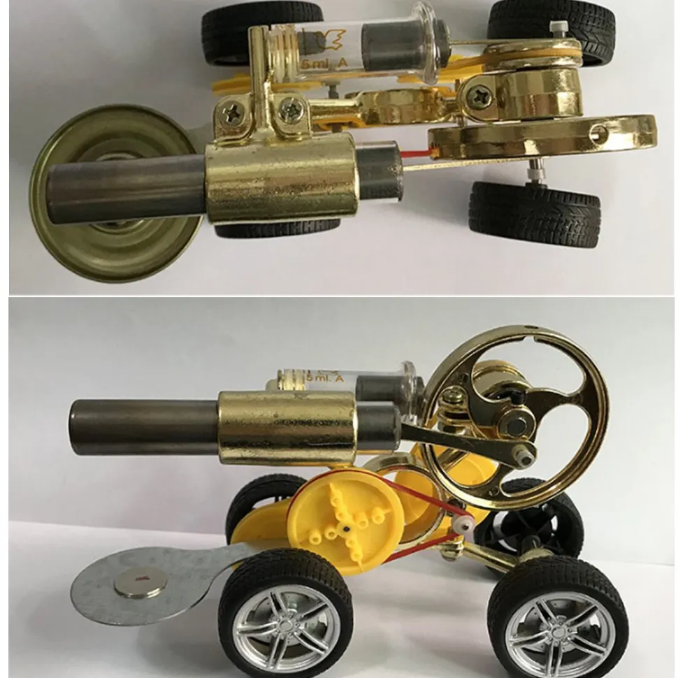 Stirling Engine Motor Driving Car Model Educational Toy