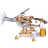 Stirling Engine with Helicopter Design Vacuum Engine Model Science Toy Decor Collection