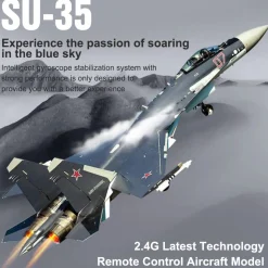 SU35 2.4G RC Airplane 4CH Fighter Airplane Plane Boys' Electric Aircraft Toy Gift (RTF Version)