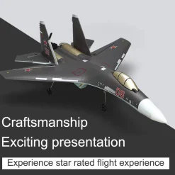 SU35 2.4G RC Airplane 4CH Fighter Airplane Plane Boys' Electric Aircraft Toy Gift (RTF Version)