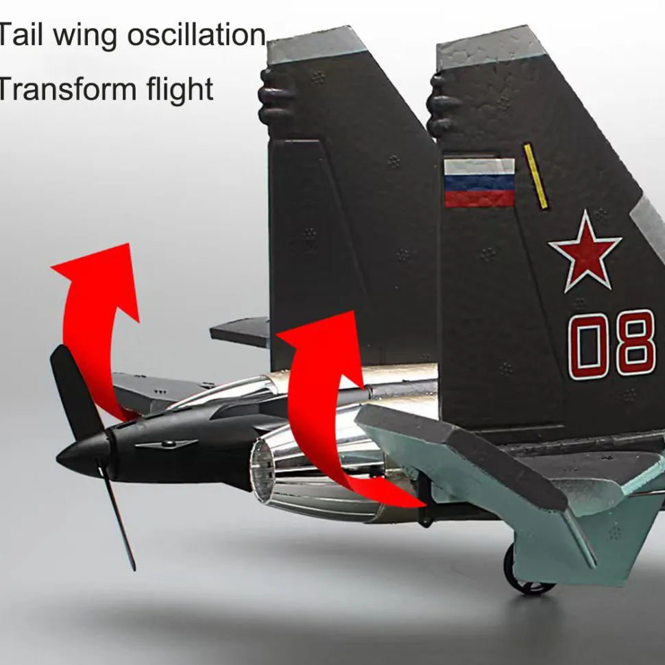 SU35 2.4G RC Airplane 4CH Fighter Airplane Plane Boys' Electric Aircraft Toy Gift (RTF Version)