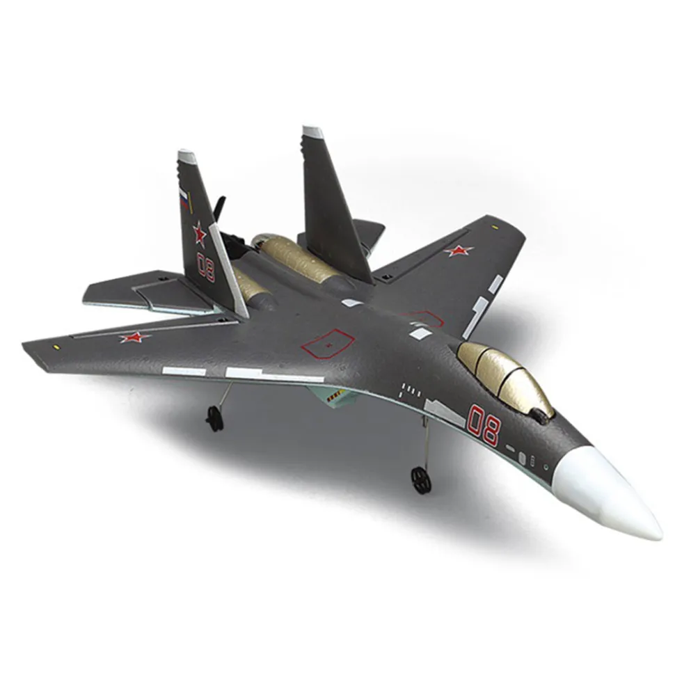 SU35 2.4G RC Airplane 4CH Fighter Airplane Plane Boys' Electric Aircraft Toy Gift (RTF Version)