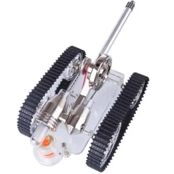 Tank Stirling Engine Car Motor Model External Combustion Engine Toy Gift - Enginediy