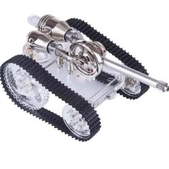 Tank Stirling Engine Car Motor Model External Combustion Engine Toy Gift - Enginediy