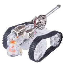 Tank Stirling Engine Car Motor Model External Combustion Engine Toy Gift - Enginediy