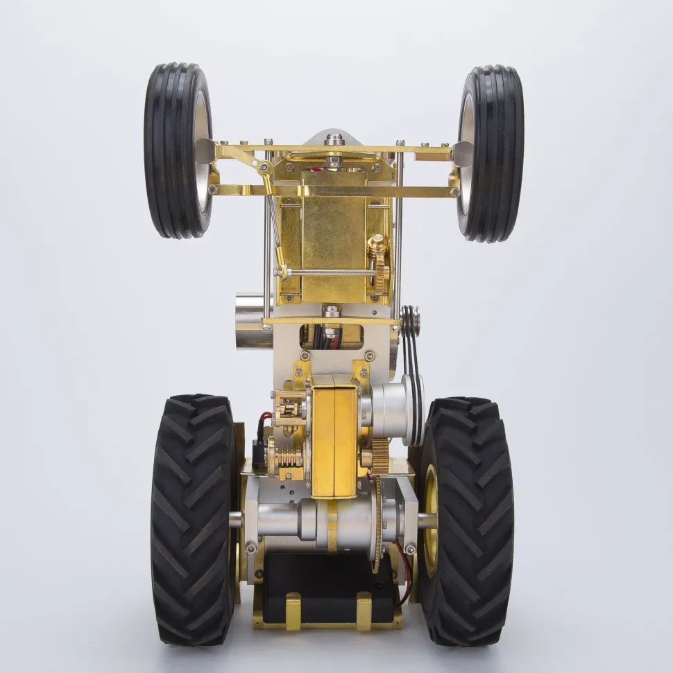 T1 Antique Roller Tractor Model with Mini Water-cooled Single-cylinder Gasoline IC Engine