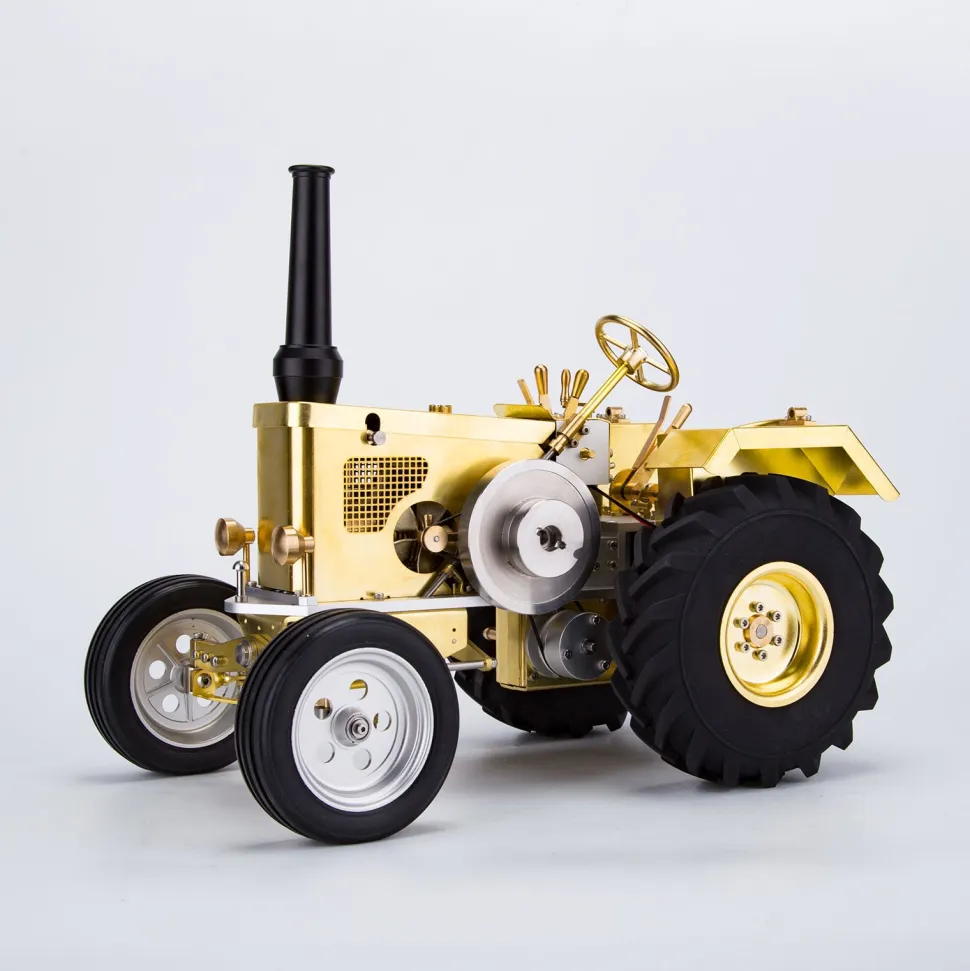 T16 Antique Roller Tractor Model with 1.6cc Mini Horizontal Air-cooled Single-cylinder Gasoline IC Engine