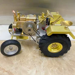 T12 Antique Roller Tractor Model with 1.6cc Mini Horizontal Single-cylinder Water-cooled Gasoline IC Engine