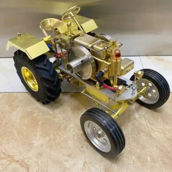 T12 Antique Roller Tractor Model with 1.6cc Mini Horizontal Single-cylinder Water-cooled Gasoline IC Engine