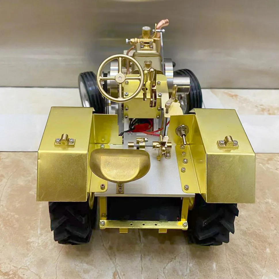 T12 Antique Roller Tractor Model with 1.6cc Mini Horizontal Single-cylinder Water-cooled Gasoline IC Engine