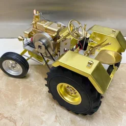 T12 Antique Roller Tractor Model with 1.6cc Mini Horizontal Single-cylinder Water-cooled Gasoline IC Engine