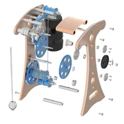 Teching Engine Assembly Kit Full Metal Galileo Pendulum Clock Engine Building Kit Toy Gift