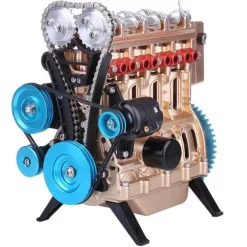 Teching Engine Kit 4 Cylinder Car Engine Assembly Kit Gift Collection DM13-B