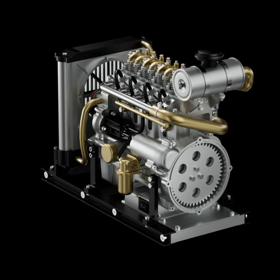 TECHING Full Metal Car Engine Model Kit That Works - Build Your Own Engines - Gift Collection
