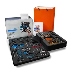 TECHING L4 Engine Model Kit that Works - Build Your Own Engine - Full Metal 4 Cylinder Car Engine Kit Car Engine Model