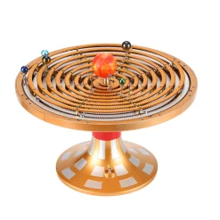 TECHING Metal DIY Mechanical Solar System Model Kit Dynamic Orbital Desk Ornament - 600+PCS