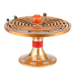TECHING Metal DIY Mechanical Solar System Model Kit Dynamic Orbital Desk Ornament - 600+PCS