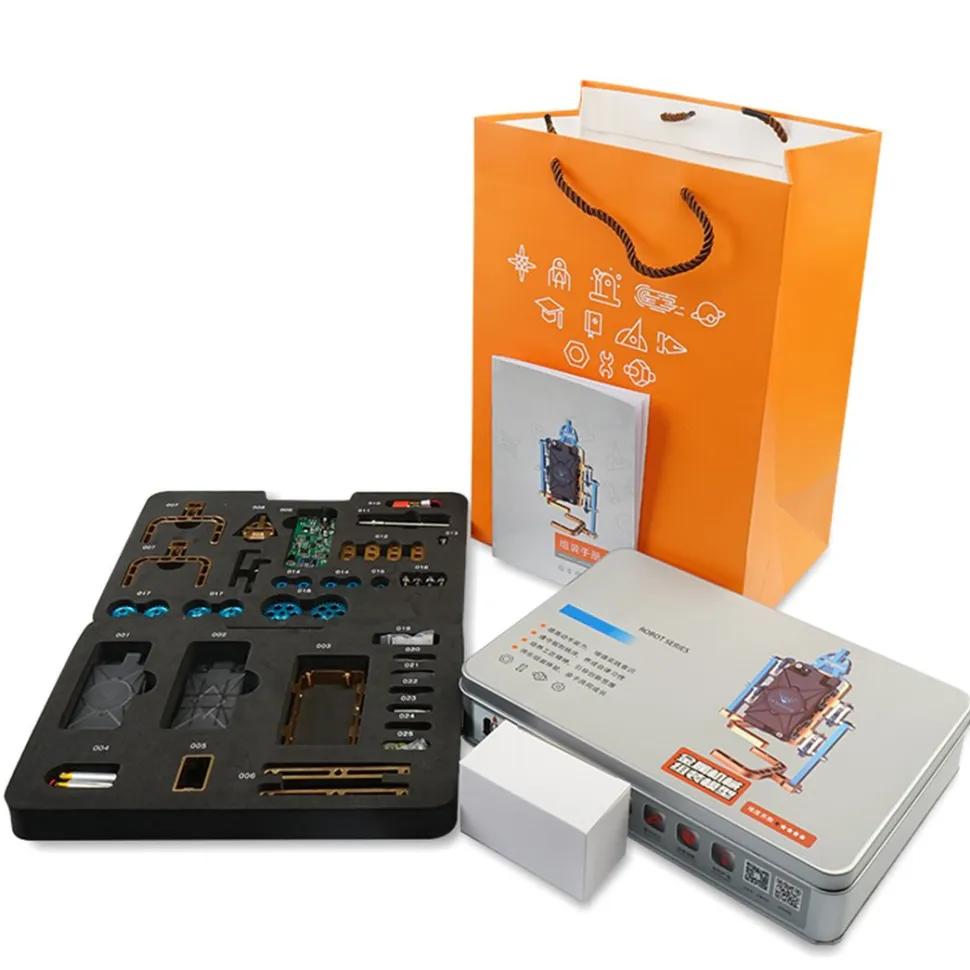 Teching Pedestrian Robot Engine Building Kit Full Metal Collection Gift - Enginediy