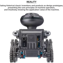 TECHING Robotic Engine Assembly Kit Educational Toy Build Your Robot Kit DIY Gift 160pcs