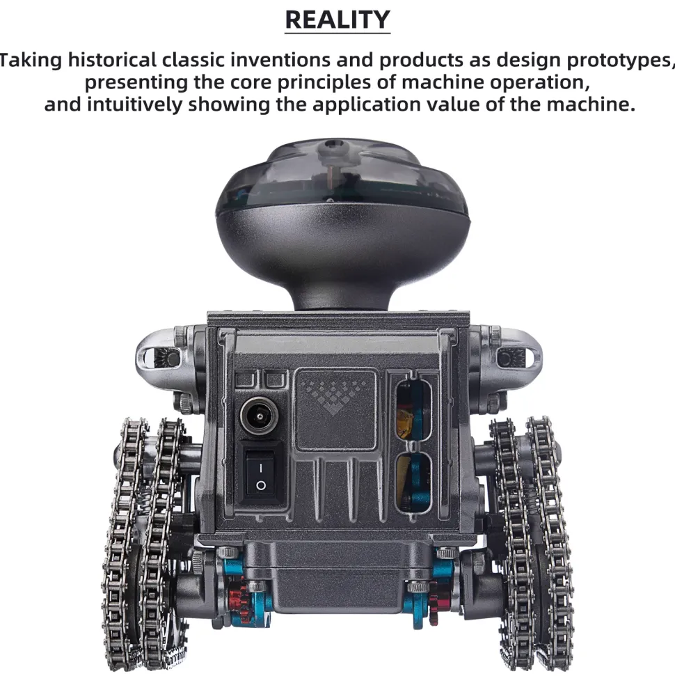 TECHING Robotic Engine Assembly Kit Educational Toy Build Your Robot Kit DIY Gift 160pcs
